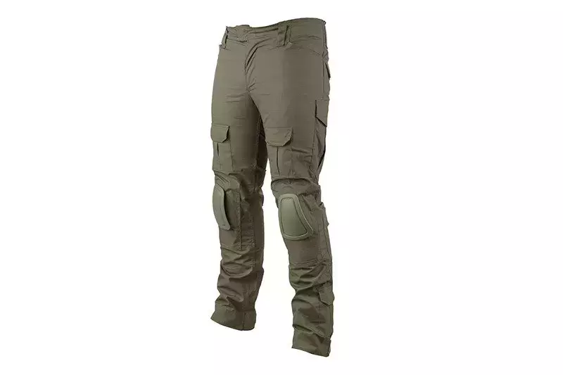 Kalhoty Combat Uniforma s chrániči kolen - olivová barva