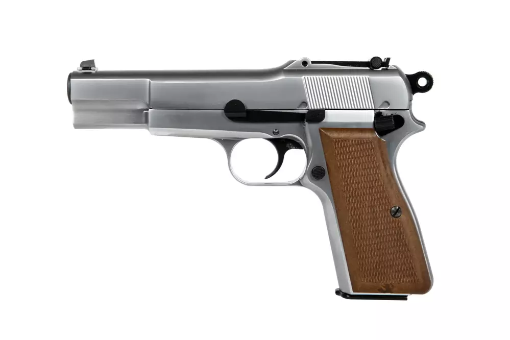 Browning Hi Power MK III Pistol Replica - Silver