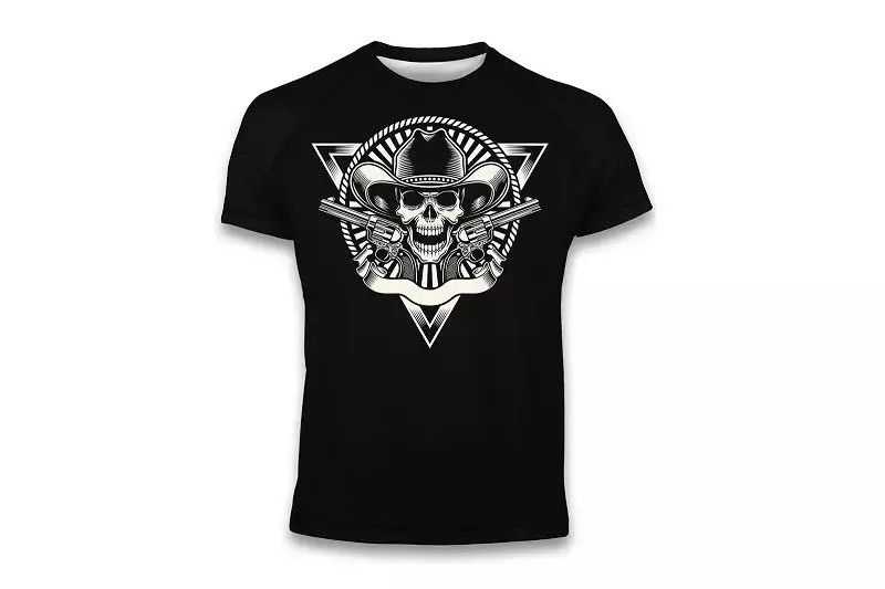Koszulka T-shirt Skull Black