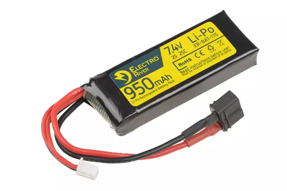 LiPo 7,4V 950mAh 25/50C T-connect (DEANS) Battery