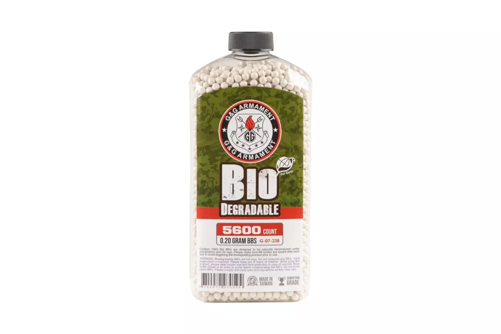 BBs biodegradable 0.20g G&G 5600 pcs