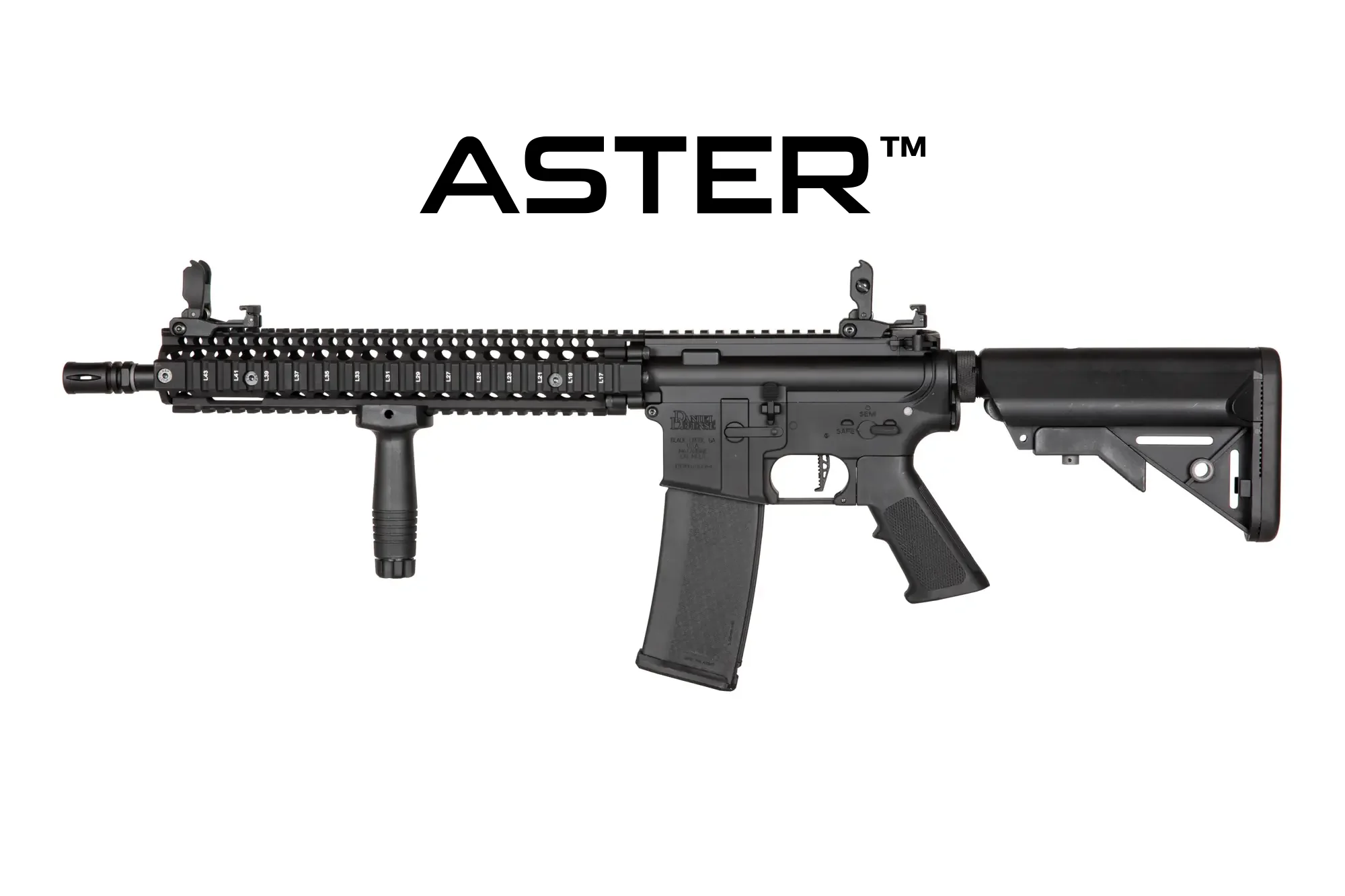 Daniel Defense® M4A1 SA-E26 EDGE 2.0™GATE ASTER carbine replica - Black