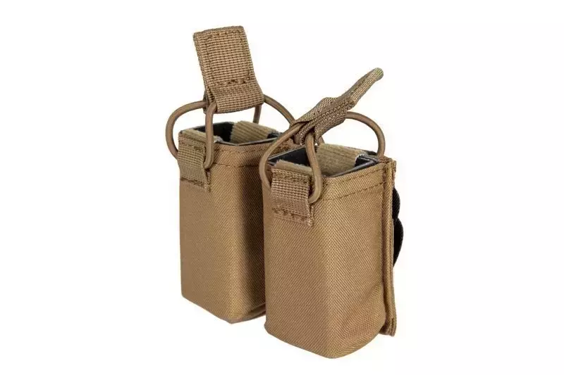 Double Pistol Pouch For Skeleton Vests - Coyote Brown