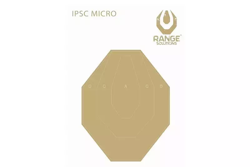 IPSC Micro Shooting Targets - 50 Pcs
