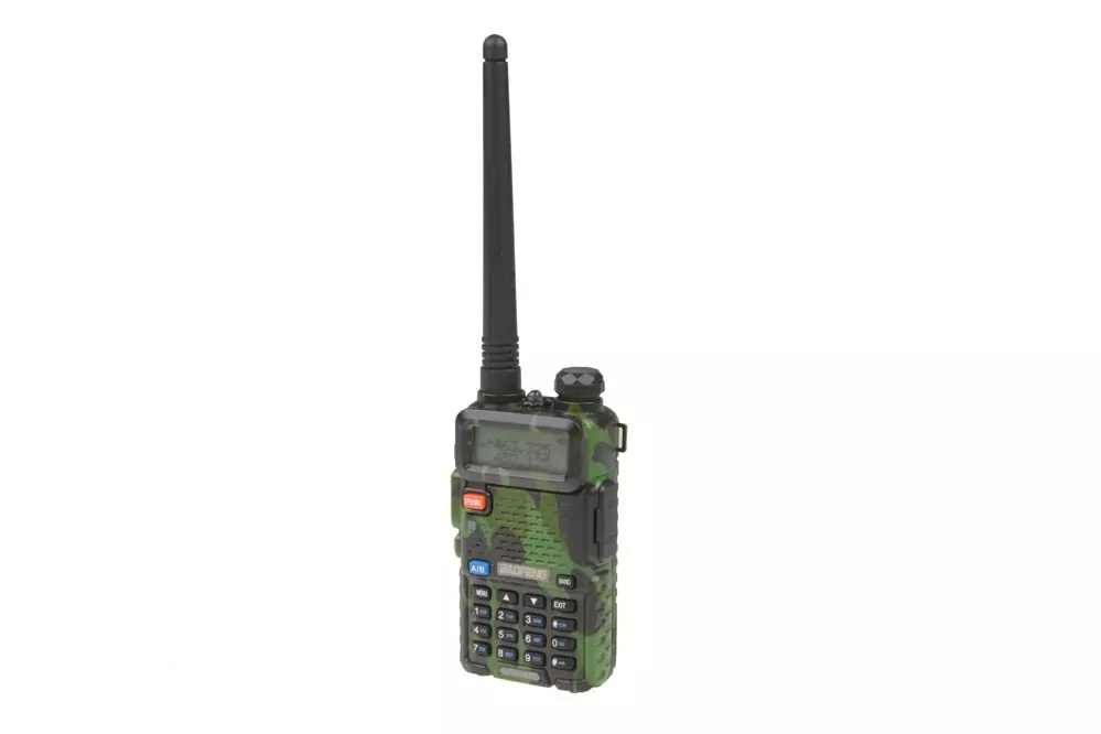 Manual Dual Band Baofeng UV-5R Radio - Short Battery (VHF/UHF) - Camo