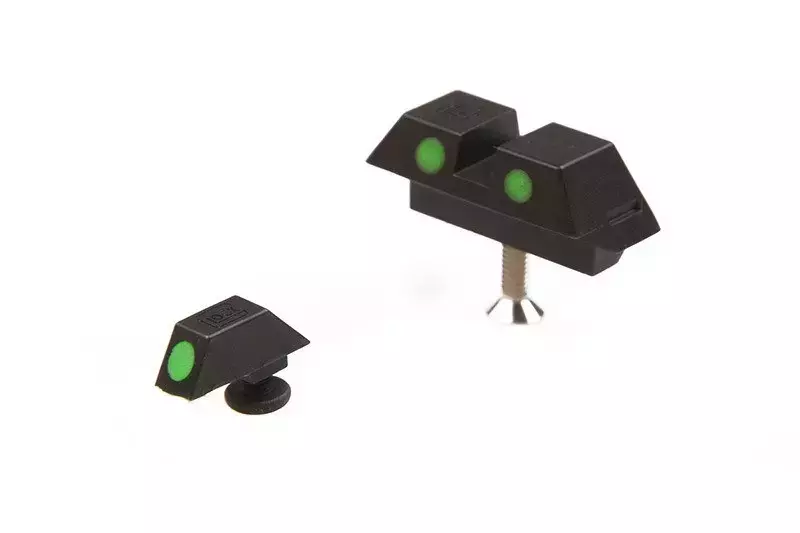 Set of Fluorescent Iron Sights for G18C TM Replicas - Green