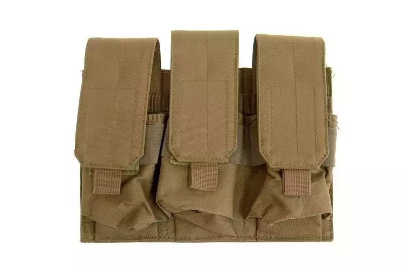Triple pouch for M4/M16 type magazines - tan