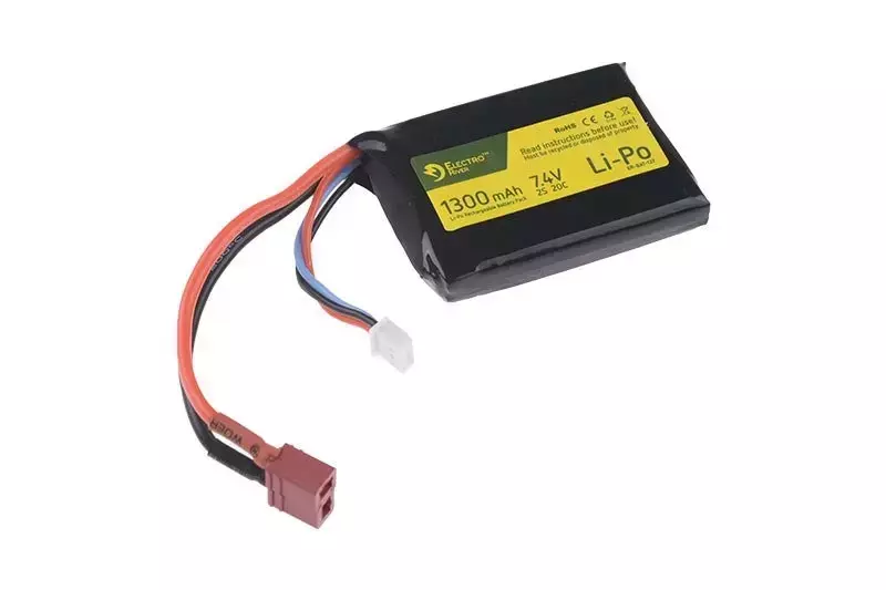 Batterie LiPo 7.4V 1300mAh 1-module 20/40C - T-Connect (Deans)
