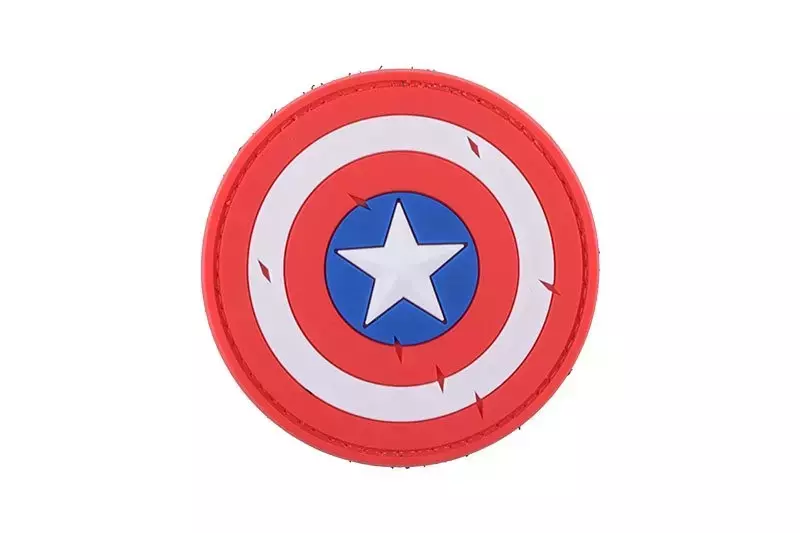 Patch 3D - Bouclier de Captain America - rouge