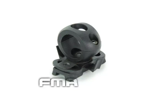 Bevestiging voor een zaklamp op een helm 0,83'' / 21 mm - Zwart