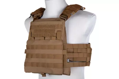 PRIMAL GEAR Chaleco Táctico Porta Placas Trias Marrón Coyote