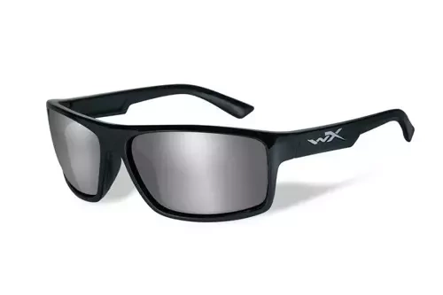 Lunettes de protection Wiley X® PEAK Grey Silver / Gloss Black 