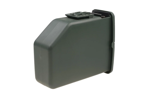 Box magazine 2400 balls for replica type M249 - olive green