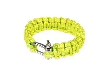 Survivalarmband (U) - limoengroen