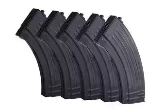Juego de 5 magasynk mid-cap 120 pellets para réplicas tipo AK 