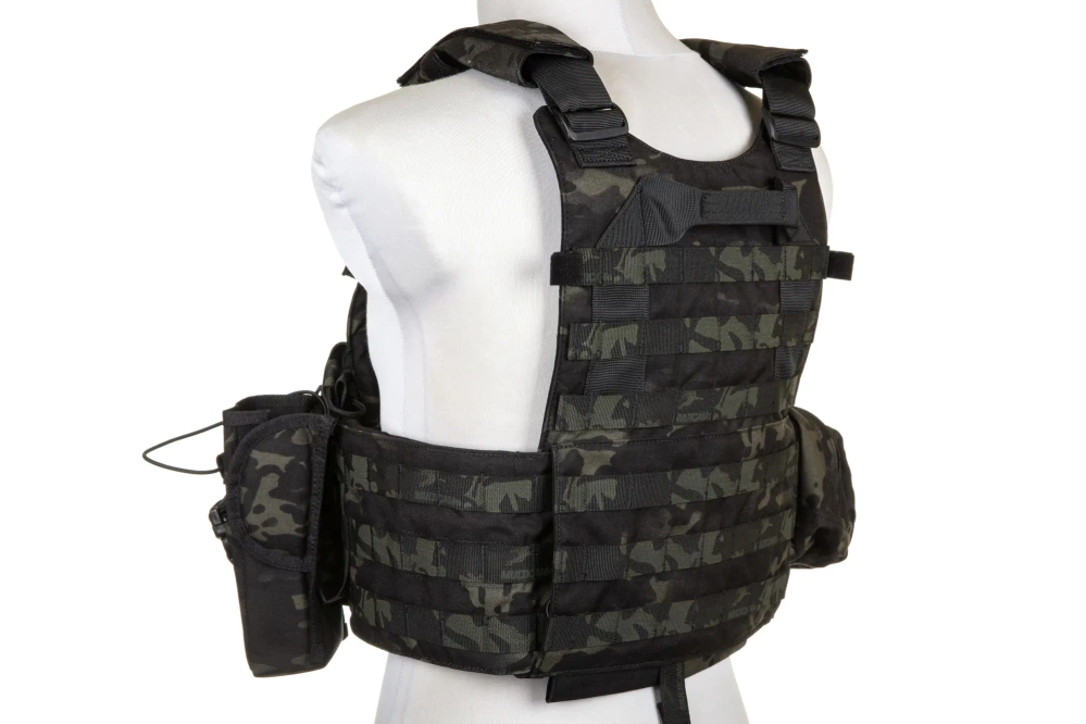 Emerson Gear 6094A Style Plate Carrier Vest with Load Kit MC Black