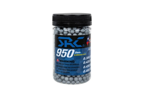 Bolas SRC 0,38 g frasco 950 uds Gris