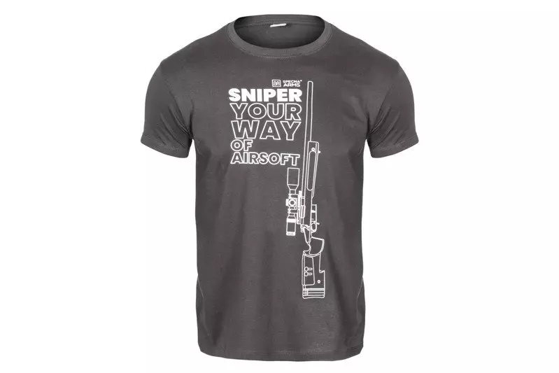 Camiseta Specna Arms - Your Way Of Airsoft 03 - gris/blanco